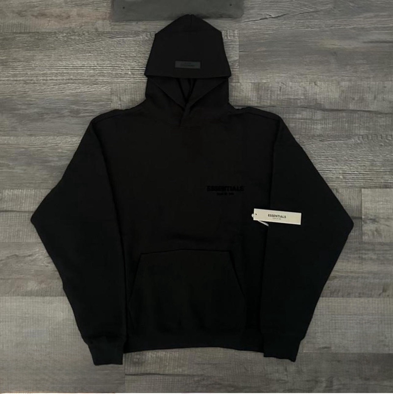 Essentials Sudadera con Capucha Negra Todas las Tallas Auténtica Réplica Nueva con Etiquetas