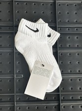 Nike Everyday Cushioned White Ankle Sock Large 8-11 Uk Woman Men Gift Trainer
