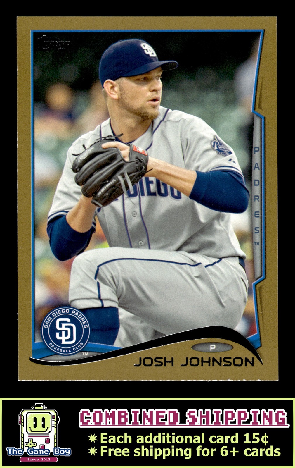 2014 Topps Gold #635 Josh Johnson San Diego Padres /2014