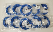 Lot of 10 New C2G 10FT CAT6A SNAGLESS SHIELDED-BLUE  00681 