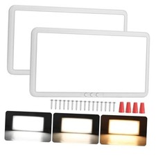 RV Lights Interior 12V Super Size 16.1" x 8", 3 Color 360 LEDs Dimmable 2 Pack