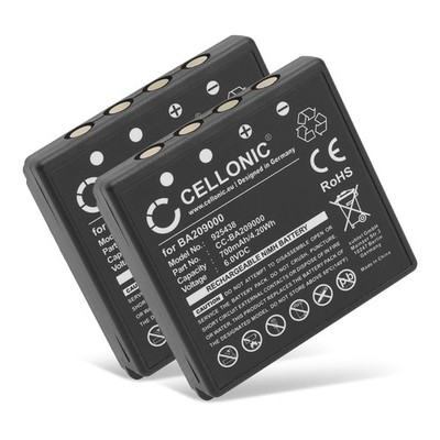 2x Akku für HBC Radiomatic FUB9NM 700mAh