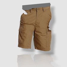  99 Levi's Mens Brown Cotton Casual Mid Rise Cargo Utility Shorts 42W