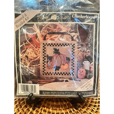 Mill Hill Buttoned and Beaded Cross Stitch Pumpkin Patch MHCB27 1994