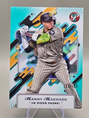 2025 Topps Pristine Manny Machado 122/199 Aqua Refractor San Diego Padres🔥