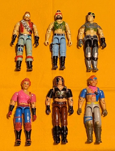 GI G.I. Joe figure lot #662 dreadnoks Zartan Zandar Zarana Thrasher FREESHIP