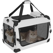 Extra Large Cat Carrier for 2 Cats, Portable Soft-Sided Pet Carrier for Small