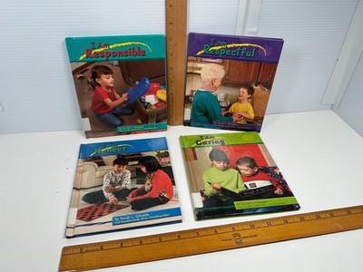 4 Character Values Sarah Schuette Books Ex-Lib Teacher Homeschool Reading