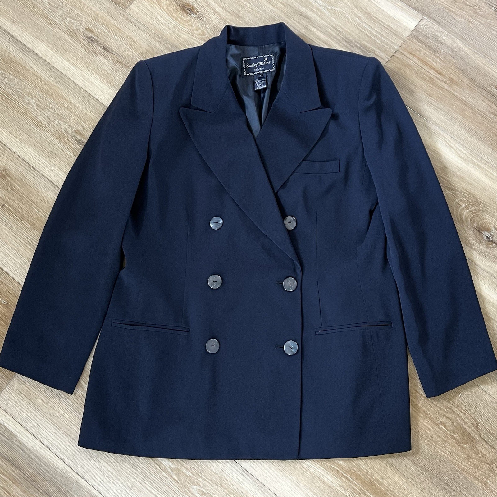 Stanley Blacker Collection Double Breasted Blazer… - image 1