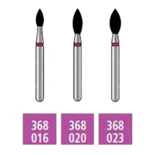 Dental FG Football Burs Medium 368.016 Single Use Pack 10 Multiple Grits