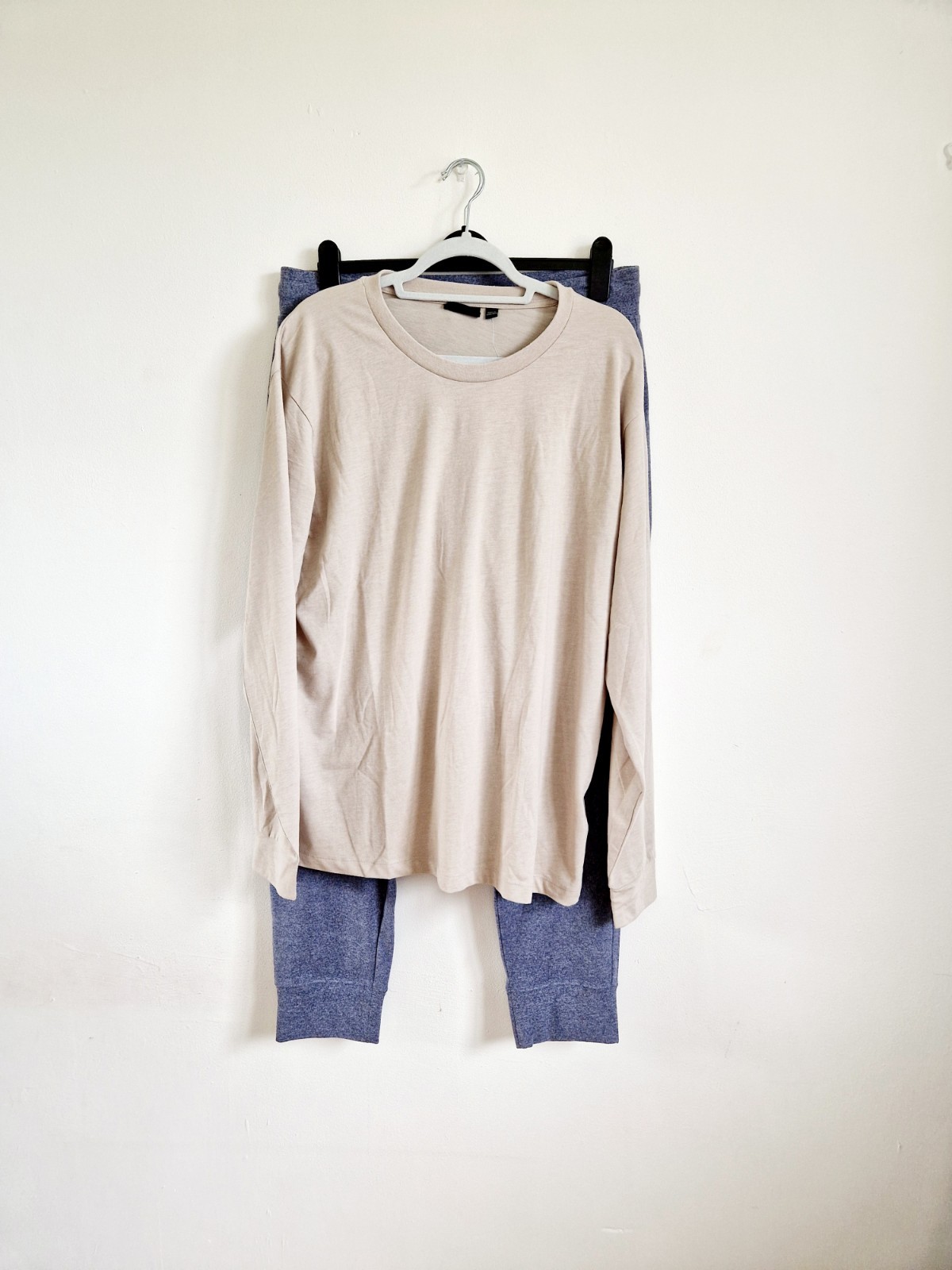 Jachs New York Mens 2 Piece PJ - Lounge Set Crew Neck Top & Soft Jogger Size XL