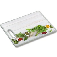 Schneidebrett KüChenbrett Weiß Grau GrüN Polypropylen 30X38X 1,2 Cm Backbrett