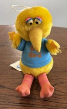 VTG Sesame Street 1983 9 Big bird Plush Figure By Playskool In Blue Shirt EUC