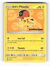 Ash's Pikachu - - SM110 - Sun & Moon Promo - Pokemon - Promo - NM
