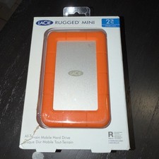Sealed LACIE 2TB Rugged Mini All-Terrain External Mobile HDD Hard Drive