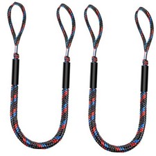 Bungee Dock Lines for Boats, Quick 4 feet stretches to 5 1/2 feet Pack Of 2