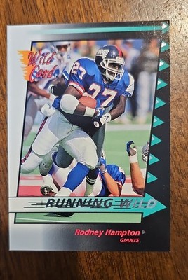1992 Wild Card - Running Wild Rodney Hampton #17 Silver