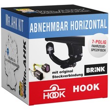 Hook Anhängerkupplung abnehmbar für Nissan X-Trail T32 17-22 + 7pol spezifisch