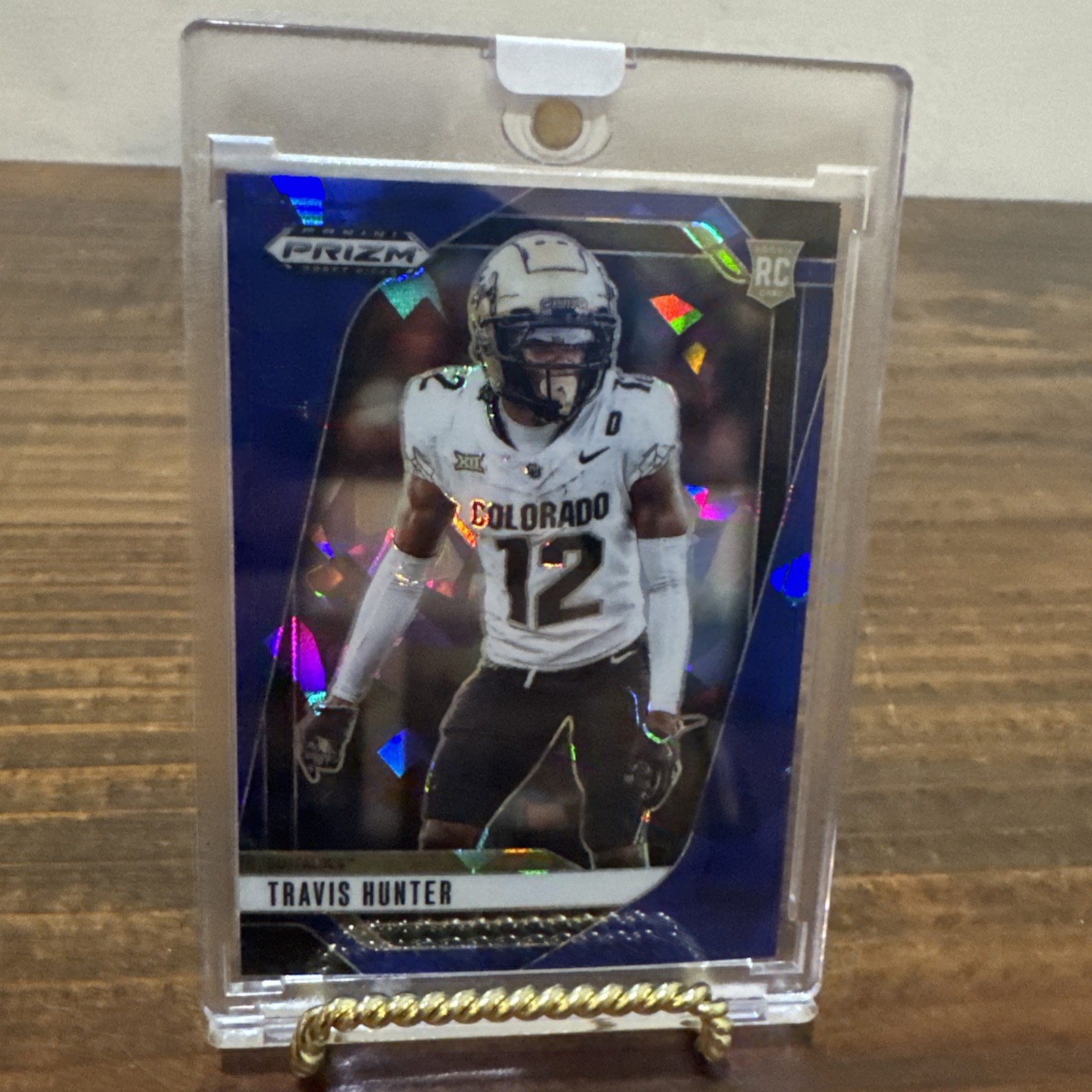2025 Panini Draft Picks Travis Hunter Blue Ice Prizm RC /149 #20 Colorado