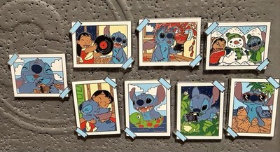 Disney Parks Lilo and Stitch Photograph Mystery Pin Full Complete Set 8 Pins