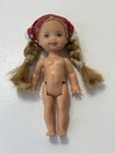 Vintage Barbie Kelly Doll GRETEL Nude Blonde Hair Braided w/bonnet Blue Eyes