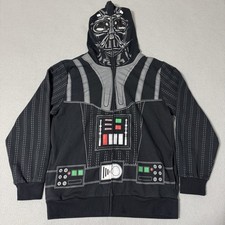 Darth Vader Hoodie XL Star Wars Youth Child Kids Child Face Mask Black Zip