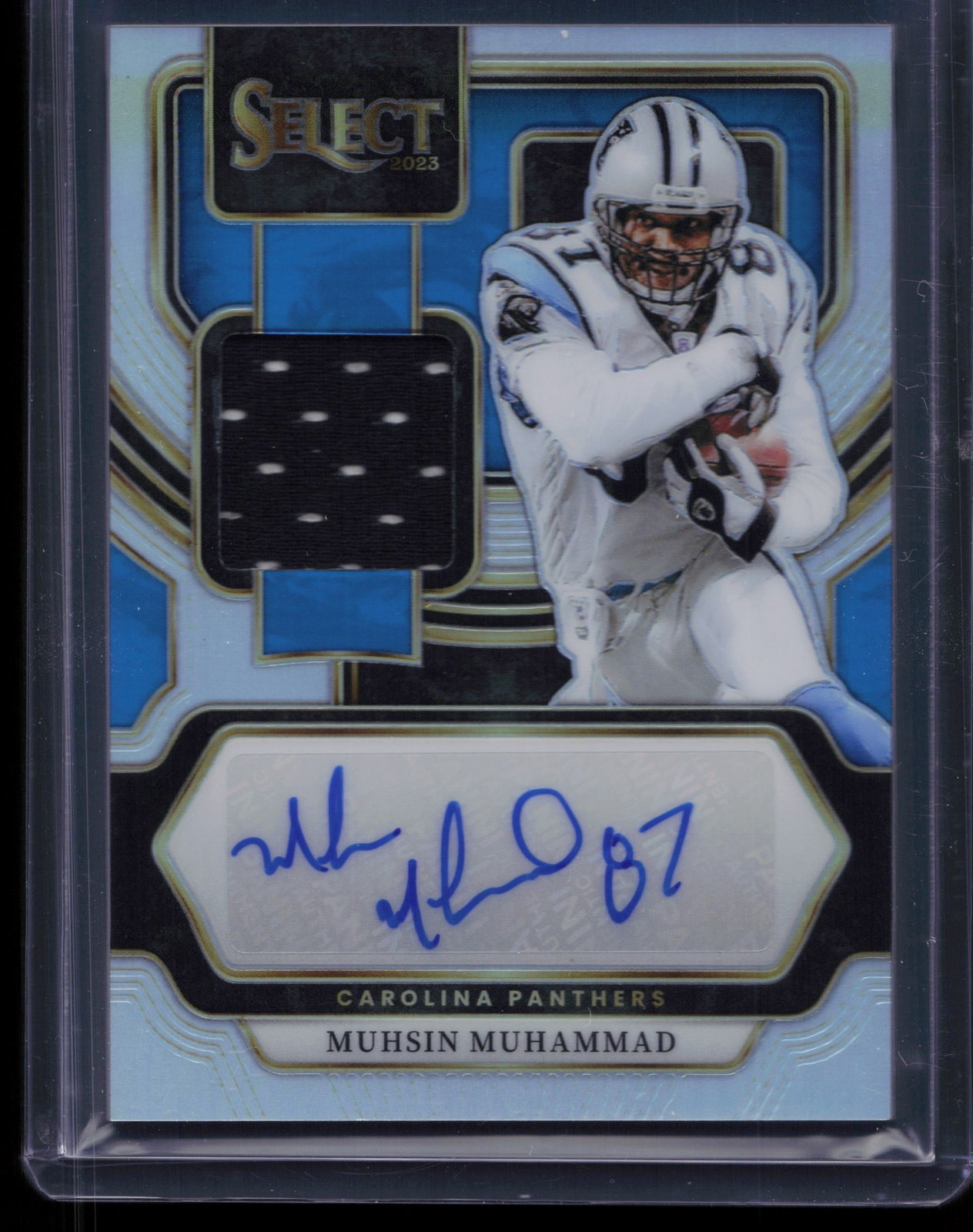 2023 Panini Select #SM-MM Muhsin Muhammad Signature Memorabilia Prizm #/199