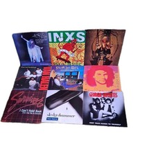 Lot of 36 EMPTY Picture SLEEVES ONLY- 1980's ROCK- 45 rpm 7" NO RECORDS - A