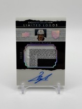 2021-22 Quinton Byfield Exquisite Collection loghi limitati /50 toppa 3 colori