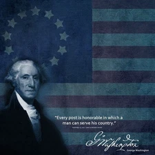 George Washington, Revolutionary War, scrapbook paper - Scrapbook Customs 36294