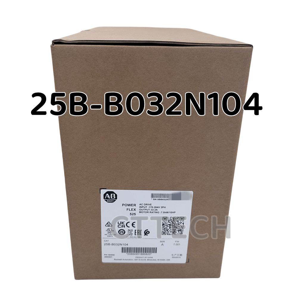 Allen Bradley Fast Ship PowerFlex 525 7.5kW (10Hp) AC Drive 25B-B032N104