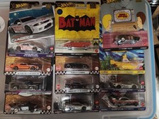 Hot Wheels Premium Lot Of 34 Cars, Team Transport, Skyline, Porsche, Pop Culture