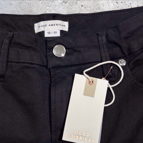 Good American Good Legs Ultimate Skinny Jeans Womens Size 12 29x28.5 Black NWT - Picture 8 of 10