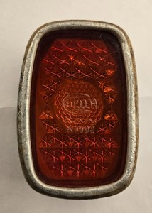 Used 1950s? Glass Hella K1492 Taillight Lens & Housing Hercules K100? Motorcycle