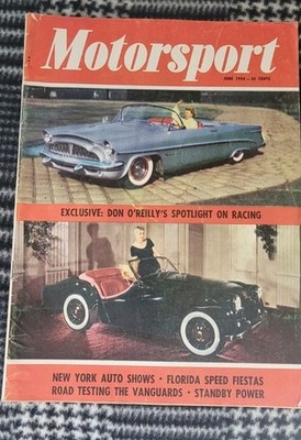 Vintage Motorsport Magazine  June 1954