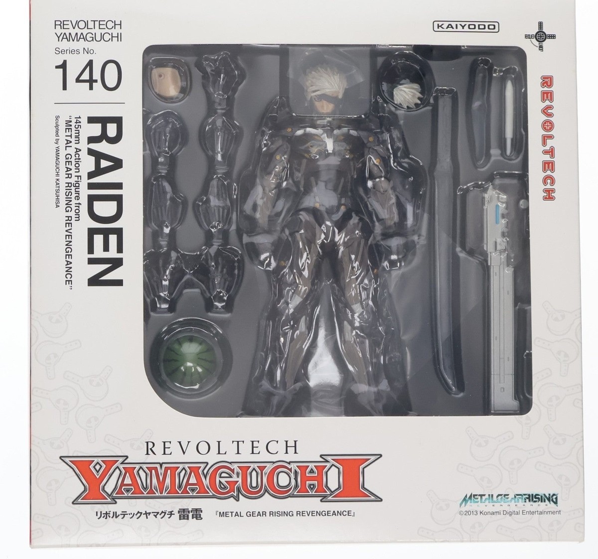 海洋堂 リボルテック 140 雷電 メタルギアソリッド Kaiyodo Revoltech Yamaguchi No.140 Raiden METAL GEAR RISING