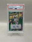 Drake Maye 2024 Topps Chrome All-Etch Rookie Rush Green Auto /99 PSA 10