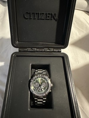 Citizen Promaster Air Navihawk Eco-Drive Green Dial Mens Watch CA4664-60W