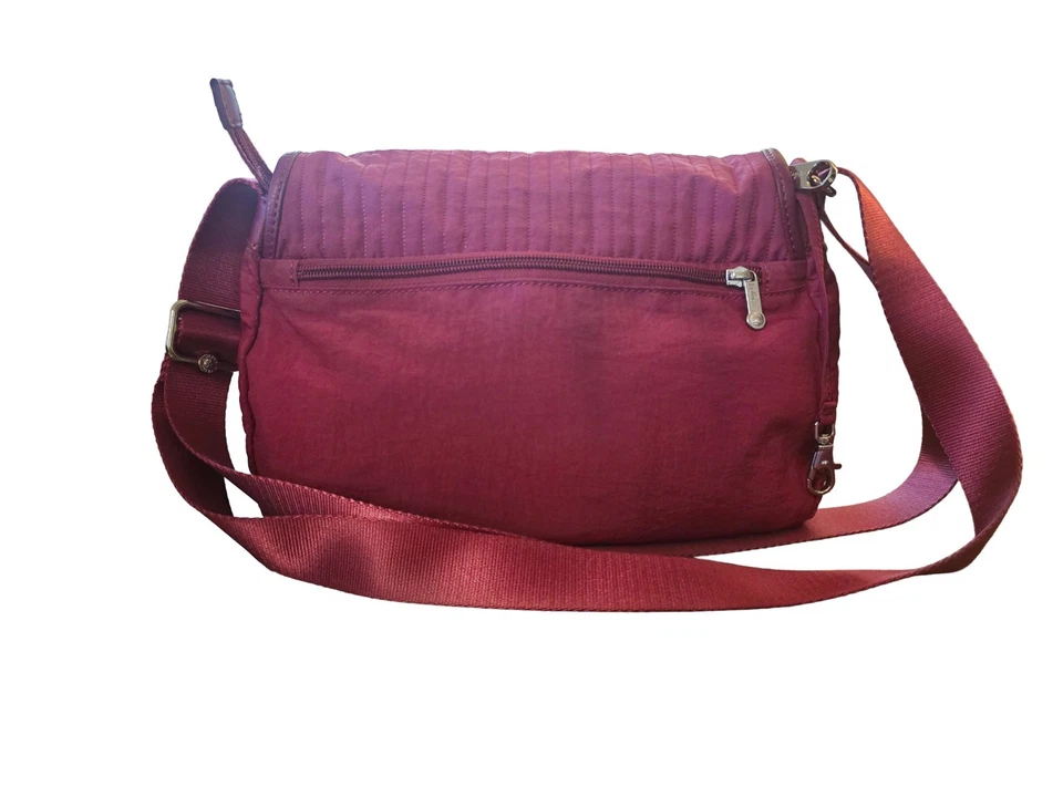 Bolso Bandolera Kipling Louna Nylon Sangría Acolchado #780 Foto 2 de 4