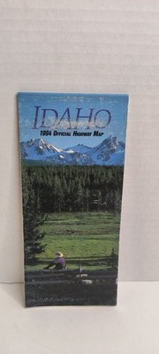 1994 Idaho: Official Highway Map Vintage Travel Folded Map