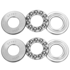 4er Set 51202 Axial-Rillenkugellager 15mm x 32mm x 12mm, Chromstahl (ABEC3)