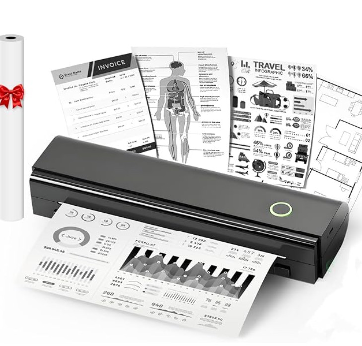 Imprimante nomade A4 Bluetooth pour imprimer vos PDF et photos en voyage