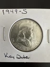 1949-S Franklin Half Dollar 90% Silver Key Date- Nice Coin