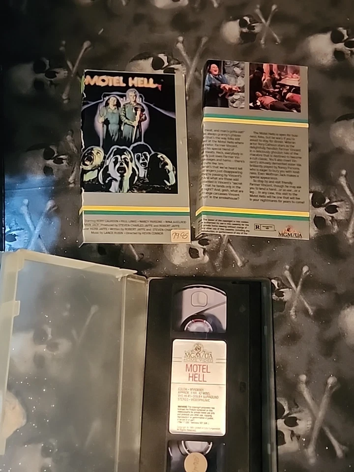 Motel Hell VHS Horror MGM HTF RARE VARIANT RENTAL TESTED! Foto 2 de 3