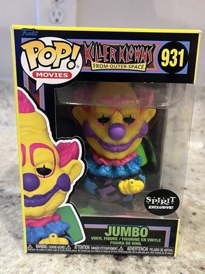 Funko POP 931 Killer Klowns Jumbo From Outer Space Blacklight Spirit Halloween