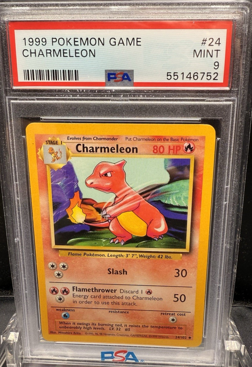 1999 POKEMON GAME   CHARMELEON    #24    PSA 9
