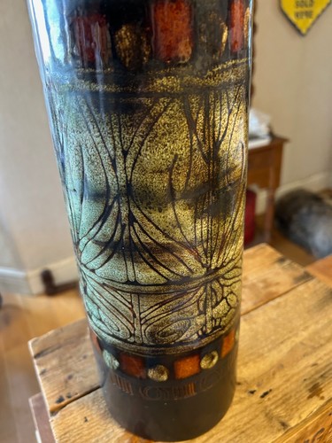 Vaso Vintage Ex.Alto e Grande Ceramica Arte Celtica Newlyn Cornovaglia - Ottime Dimensioni! - Foto 4 di 8