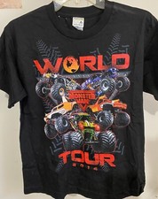 Monster Jam World Tour 2014 Youth Large T Shirt NEW 