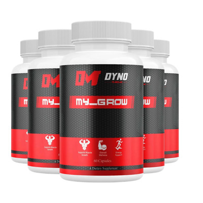5-Pack Dyno My-Grow Male Capsules, Dyno My Grow Capsules for Men- 300 Capsules