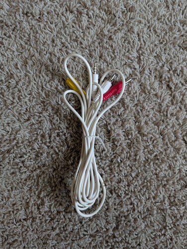 Three Male RCA Plugs to 3.5 mm Male Jack (6 ft length)